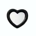 Heart Mobile Stand Με Αυτοκόλλητο Black
