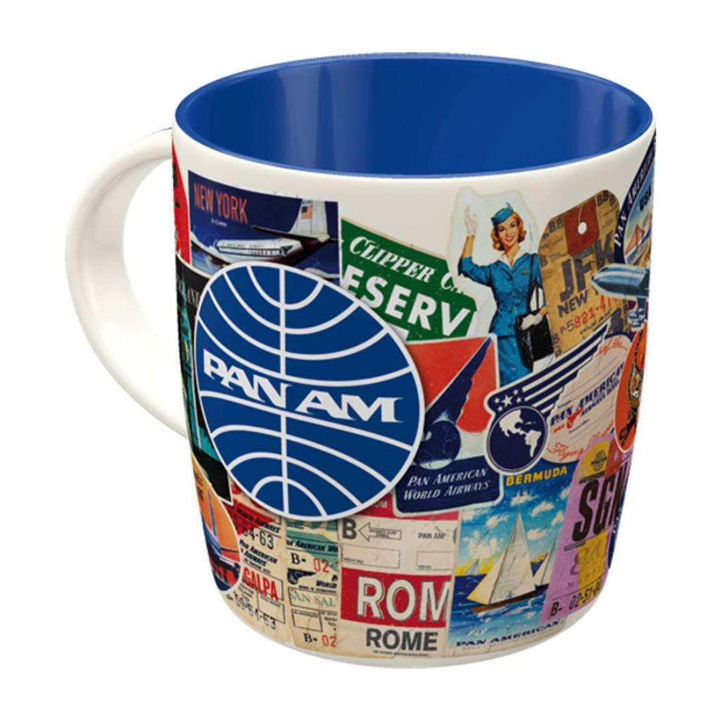 Nostalgic-Art Koupa Pan Am - Travel Collage Nostalgic-Art Κούπα Pan Am - Travel Collage - Image 1