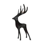 3D Printed Christmas Deer - Black - Handmade