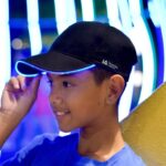 Illuminated Led Light Up Baseball Cap Black-Electric Blue - Image 2