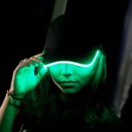Illuminated Led Light Up Baseball Cap Black-Electric Green - Image 2