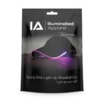 Illuminated Led Light Up Baseball Cap Black-Electric Pink