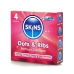 Skins Προφυλακτικά Dots Ribs 4τμχ