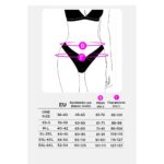 Black Mesh String Με Καρδιές - Strass Love - One Size - Image 3