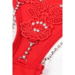 Κόκκινο Cut Out G-String Με Στρας (L) - Image 3
