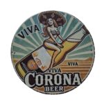 Μεταλλική Πινακίδα Στρογγυλή Corona 20cm