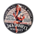 Μεταλλική Πινακίδα Στρογγυλή Jack Daniels 20cm