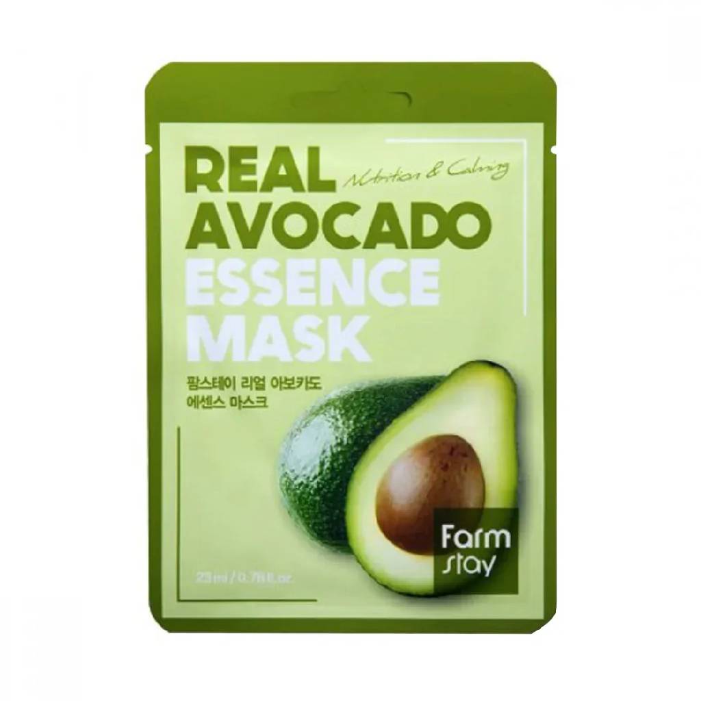Farmstay Real Avocado Essence Mask 23 ml 10pcs Farmstay Real Avocado Essence Mask 23ml - Image 1
