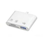 OEM Αναγνώστης Καρτών OTG USB-C 4-σε-1 White